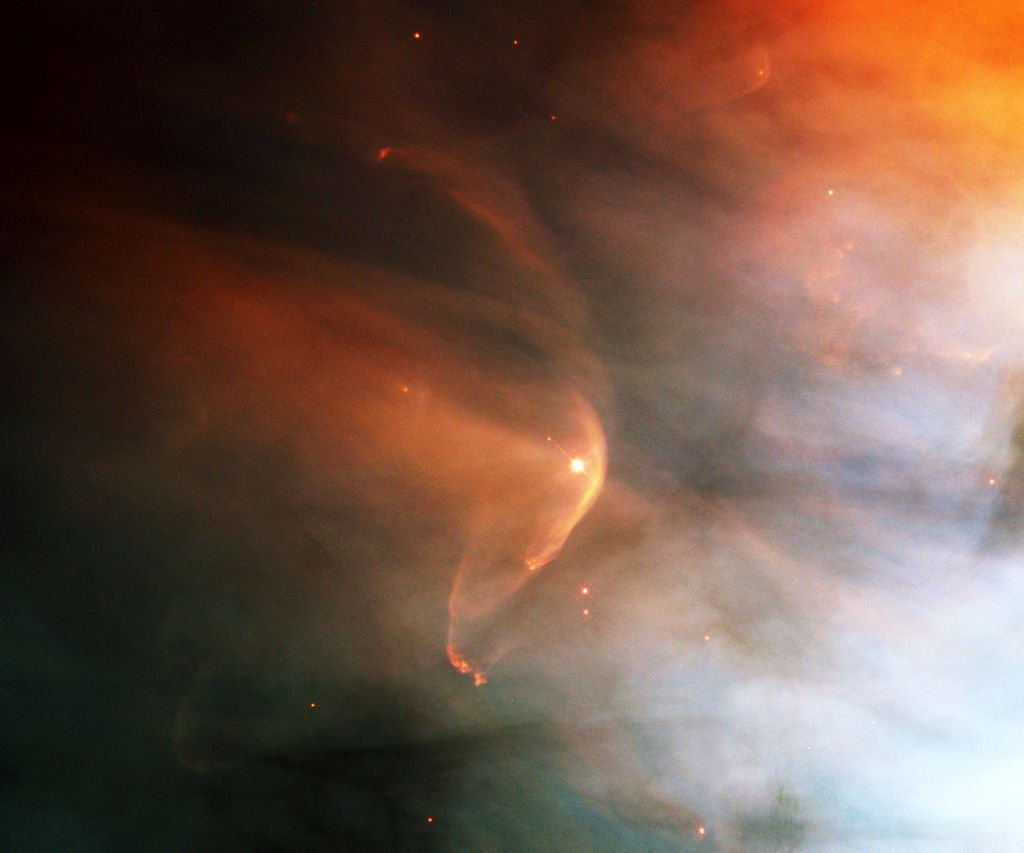 LL Ori в туманности Орион (космический снимок телескоп Хаббл 1995)