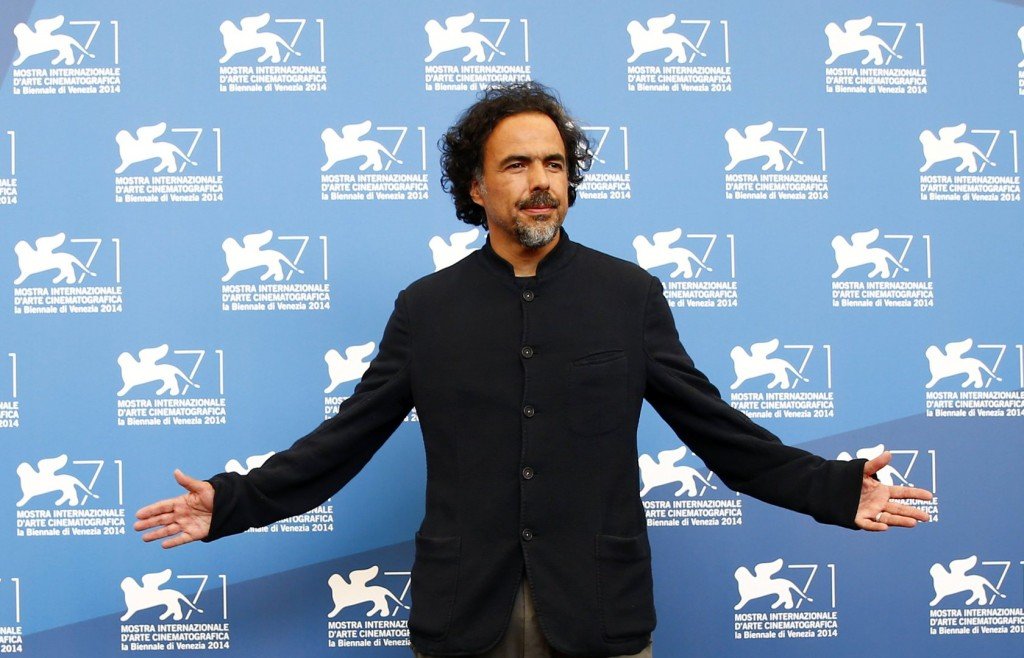 Director Alejandro Inarritu poses during the photo call for the movie "Birdman or (The unexpected virtue of ignorance)" at the 71st Venice Film Festival