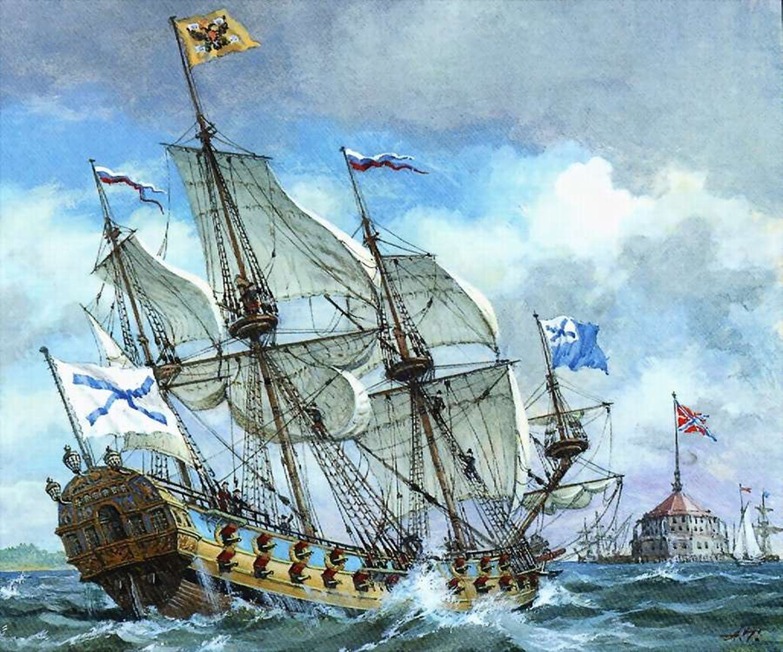 Первые фрегаты. Полтава линейный корабль, 1712. Корабль Петра 1 линейный корабль "Полтава". Корабль Полтава Петра 1 1712.