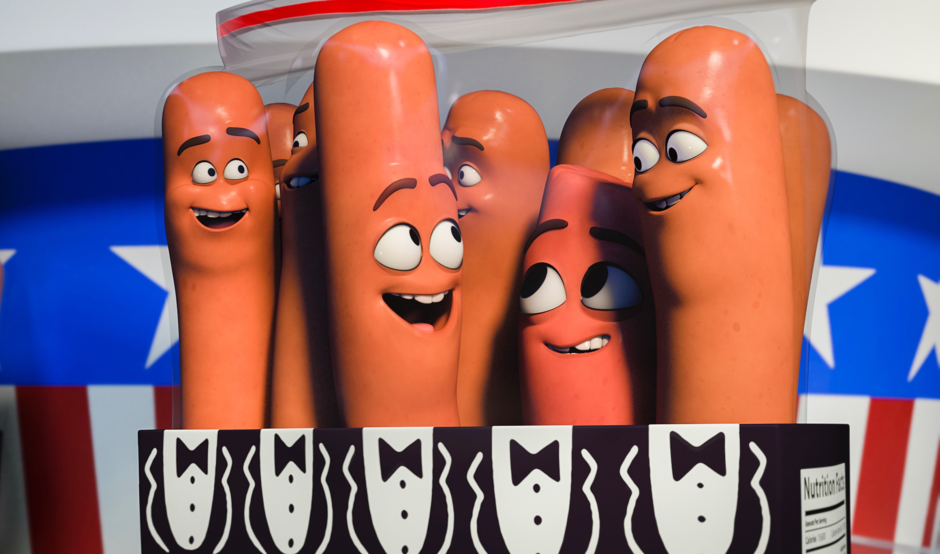sausage party сосисочная вечеринка полный расколбас рейтинг 18+ только для взрослых комедия сет роген джеймс франко майкл сера комики мультяшный анимационный кино рецензии отвратительные мужики
