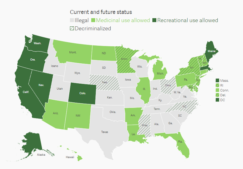 Штаты в сша где легализована марихуана трекер в тор браузере гидра