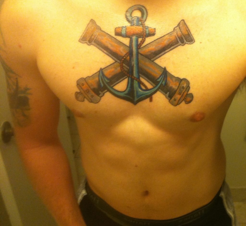 nautical harpoon tattoo