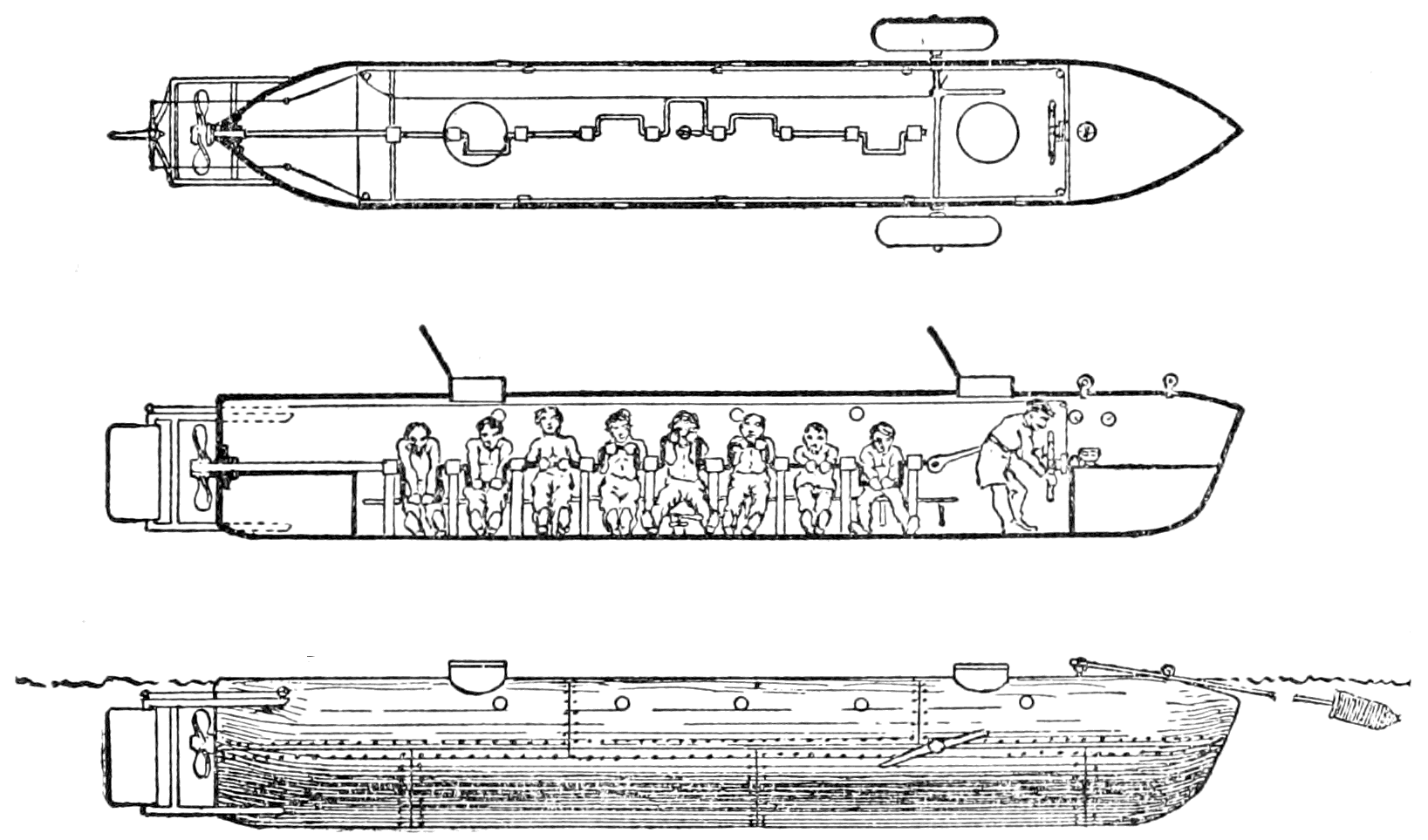 первая подводная лодка конфедератов субмарина ханли отвратительные мужики