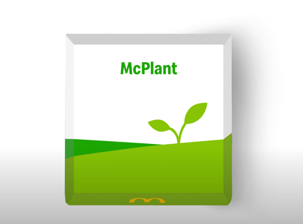 веганский бургер McDonald's Mcplant