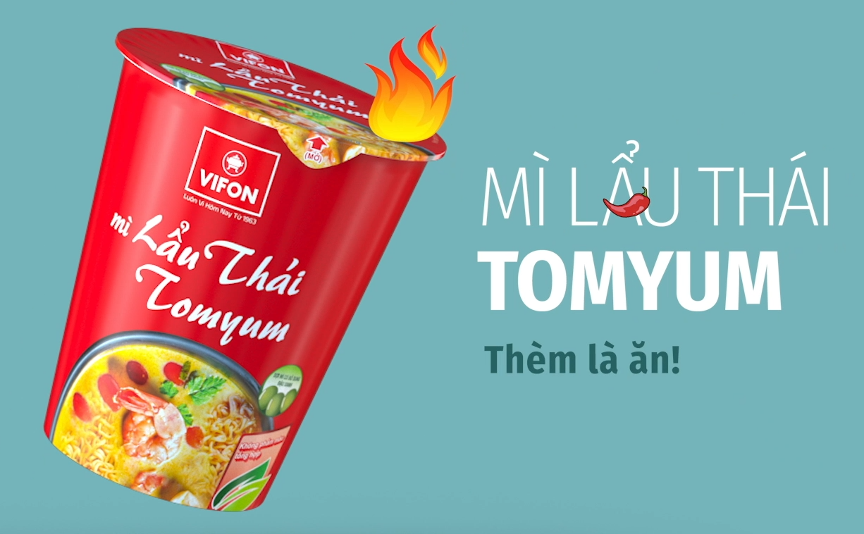 ВИФОН том ям. Лапша Vifon ngon-ngon со вкусом тайского том-ям, 60г, Вьетнам, 60 г. Лапша со вкусом том ям.