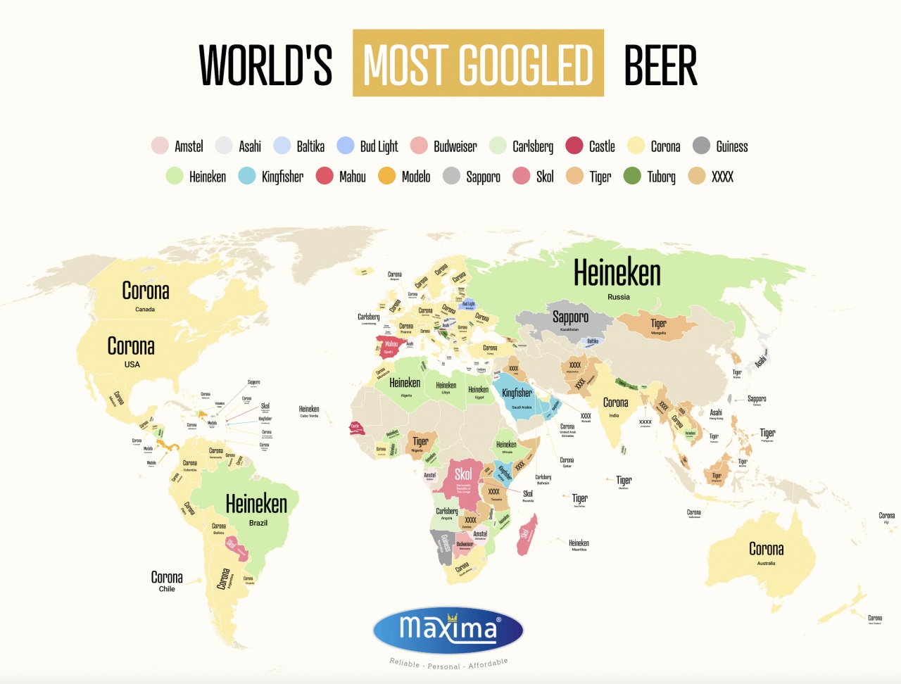 пиво карта самое популярное пиво в странах
