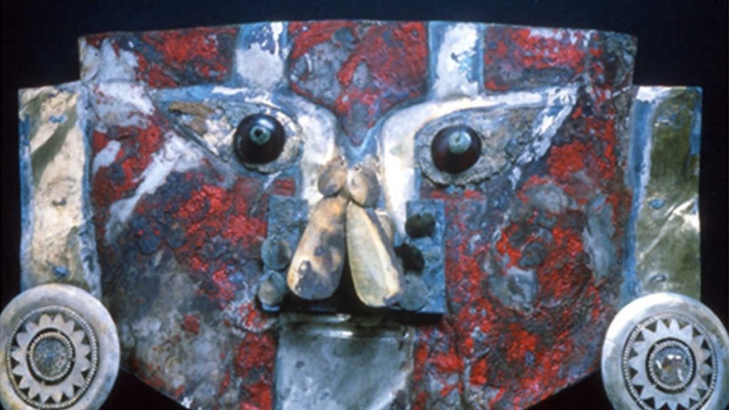 индейская маска кровавая маска сиканская культура
