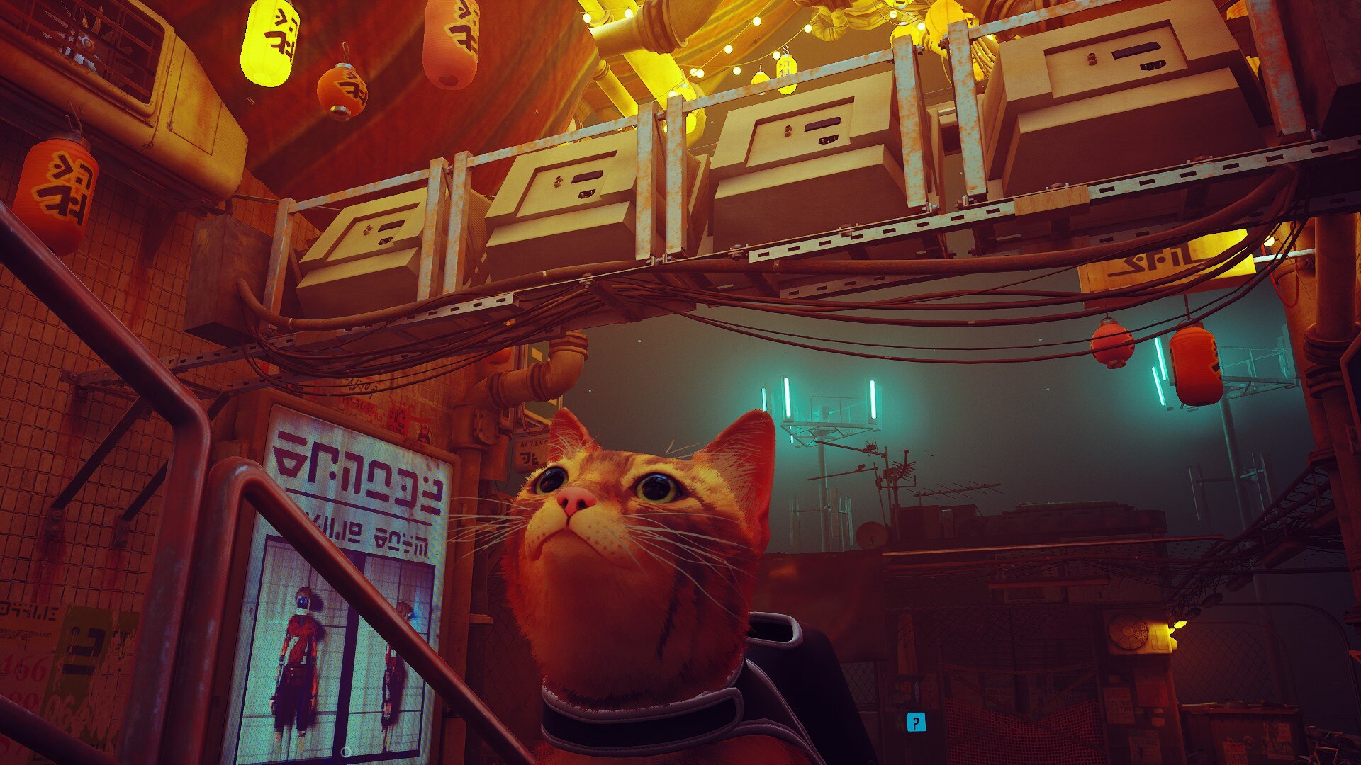 Screenshot from the game Stray