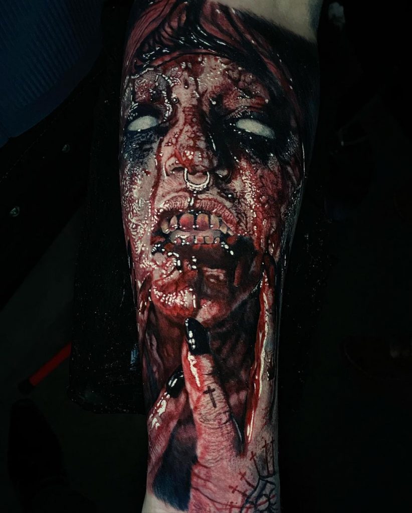 самые брутальные татуировки хоррор