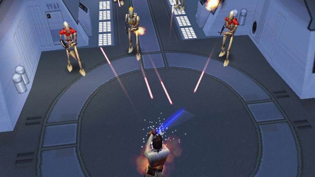 Скриншот из игры Star Wars Episode I: The Phantom Menace для PS1