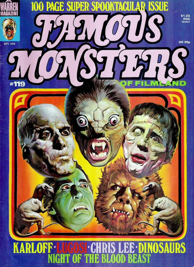 обложки журнала Famous Monsters of Filmland киномонстры