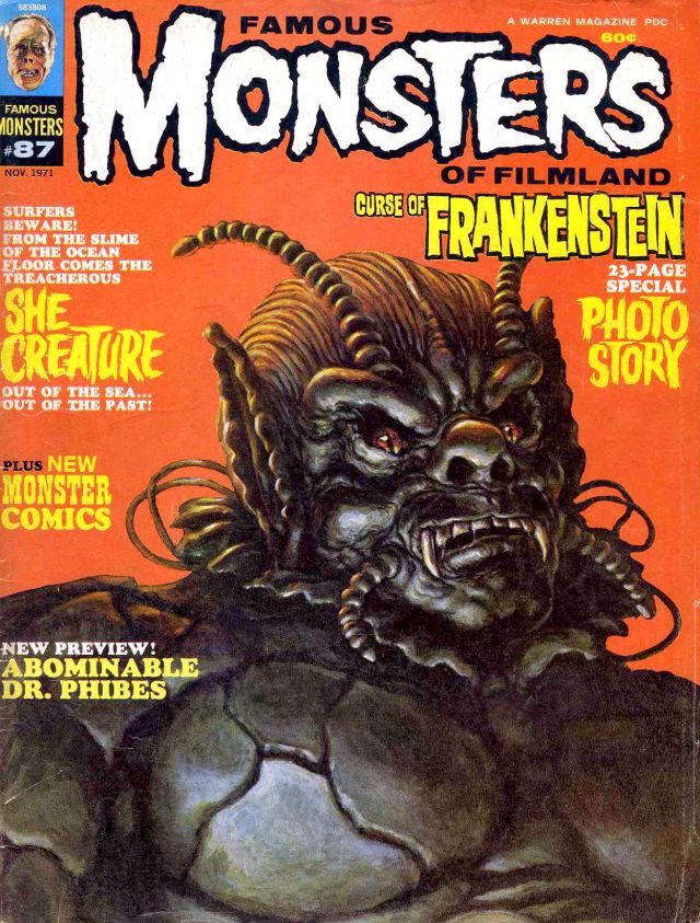 обложки журнала Famous Monsters of Filmland киномонстры