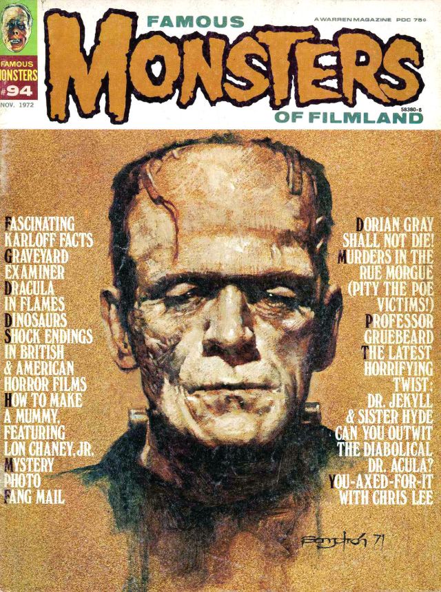 обложки журнала Famous Monsters of Filmland киномонстры