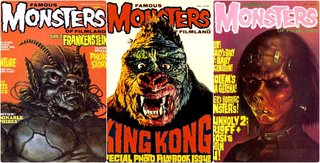 обложки журнала Famous Monsters of Filmland киномонстры