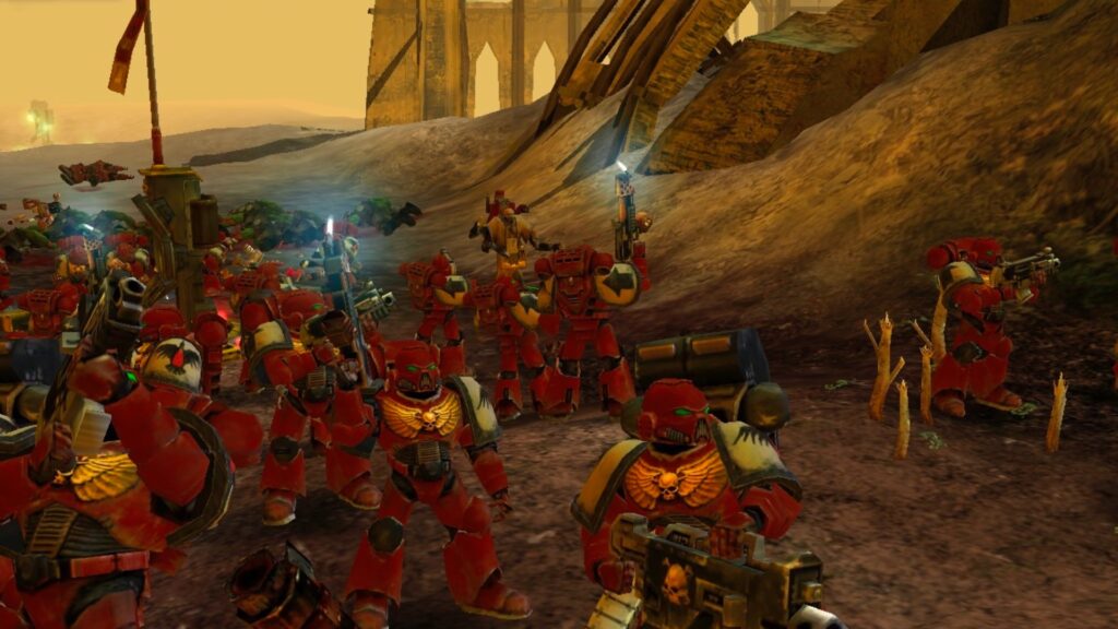 Скриншот из ПК-версии игры Warhammer 40,000: Dawn of War — 2004 год. Обзор игры Warhammer 40,000: Dawn of War