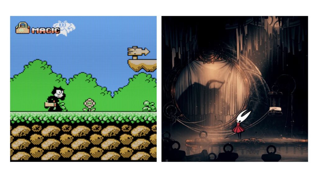 Скриншот из ПК-версии Hollow Knight: Silksong и Felix the Cat. Обзор Hollow Knight: Silksong для ПК, PS4, PS5, Xbox One, Xbox Series X|S. Switch и Switch 2