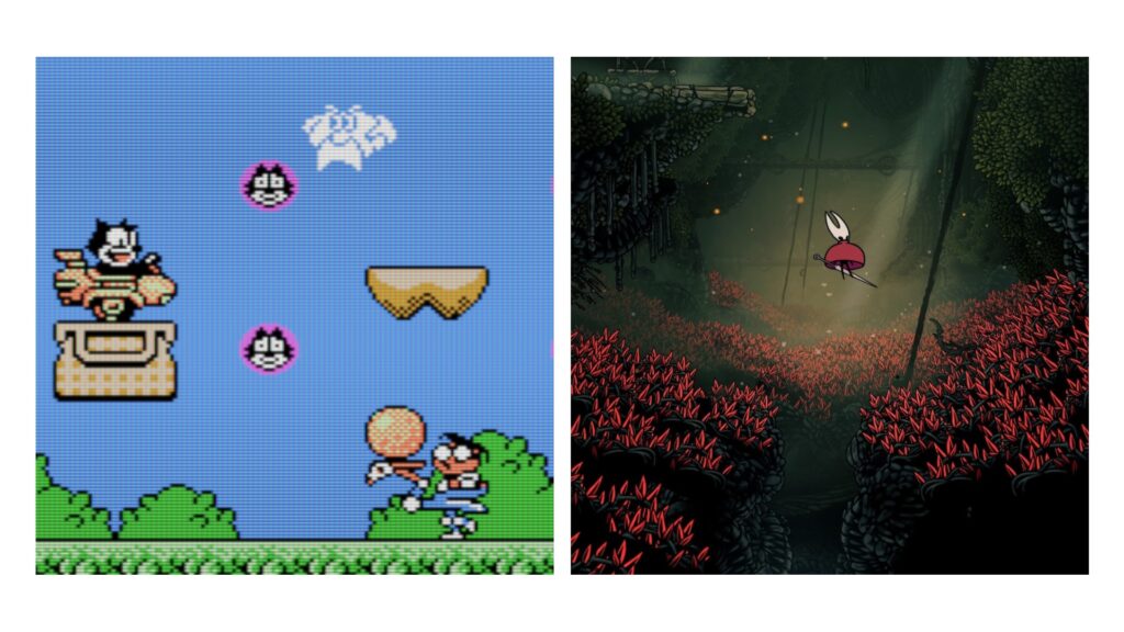 Скриншот из ПК-версии Hollow Knight: Silksong и Felix the Cat. Обзор Hollow Knight: Silksong для ПК, PS4, PS5, Xbox One, Xbox Series X|S. Switch и Switch 2