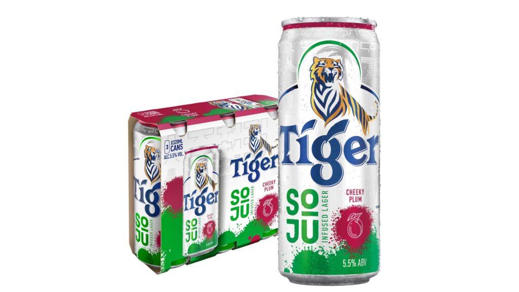 Итоги года 2025 — лучшие напитки 2025 года. Пиво Tiger Soju Infused со сливой