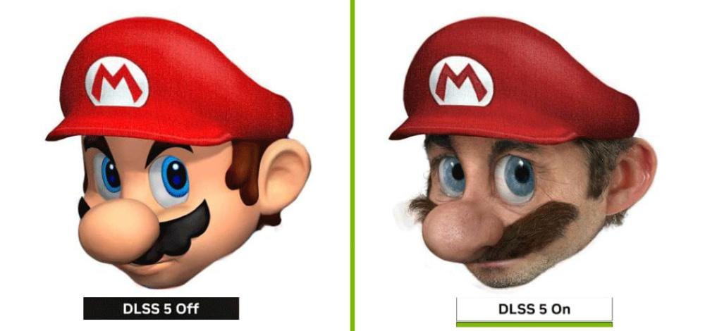 Юмор про DLSS 5 2026: мем о фотореалистичном рендеринге, который стирает грань между игрой и реальностью — DLSS 5 в Mario