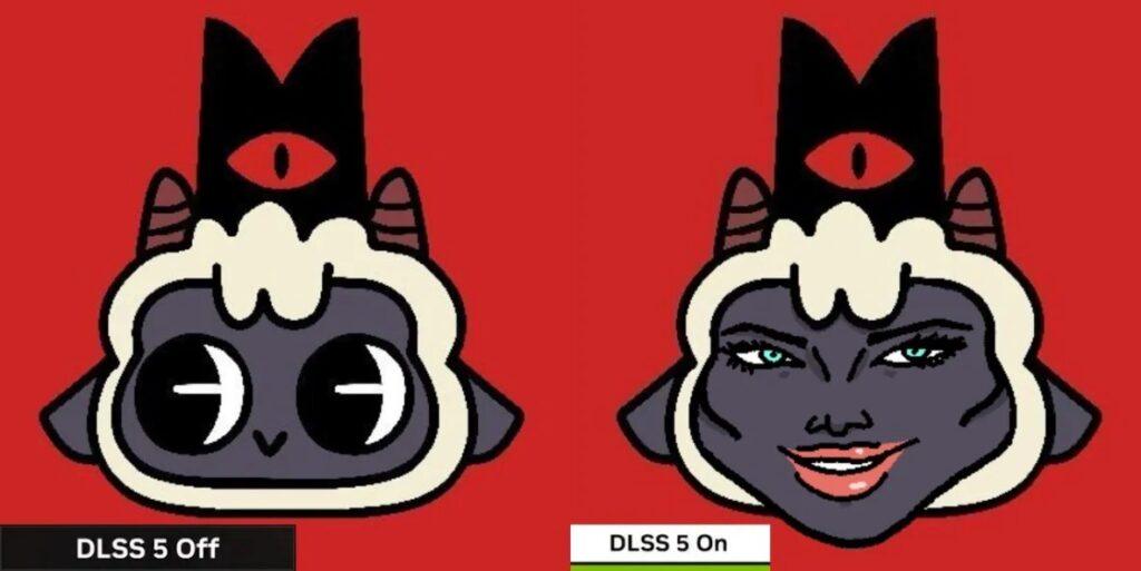 Смешной мем DLSS 5 NVIDIA — искусственный интеллект делает каждую игру визуально идеальной — DLSS 5 в Cult of the Lamb