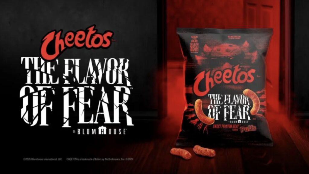 Лимитированные Cheetos Sweet Phantom Heat Puffs — сырные шарики из коллаборации с Blumhouse, от которых немеет рот.